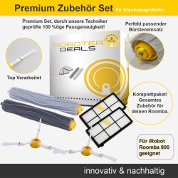 Zubehör Set, Ersatzteile Kit für iRobot Roomba 800 Serie (2x Seitenbürste, 2x Filter, 2x Hauptbürste)