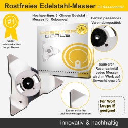 Edelstahl-Messer, Ersatzmesser (1 Stück) Wolf Garten Loopo M Serie (M1000, M1500, M2000)