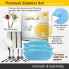 Zubehör Set (Ersatzteile) für Ecovacs Deebot Slim OZMO 10 (3x Pad, 4x Seitenbürste, 3x Filter)