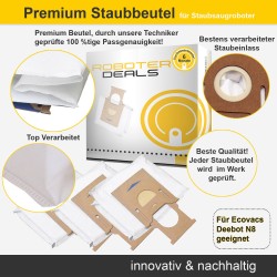 Staubbeutel (3 Stück) für Ecovacs Deebot N8 Pro Plus mit Absaugstation