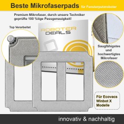 Mikrofaserpad (2 Stück) für Ecovacs Winbot X Fensterroboter