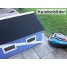 Echtholz Garage Skandic mit automatischen Tor und Solarbeleuchtung