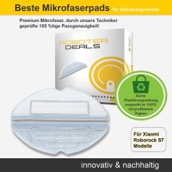 Mikrofaserpad, Ersatz-Wischtuch, Mopp (2 Stück) für Roborock S7 und S7 Plus