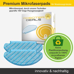 Microfaserpads (2 Stück) für Ecovacs Deebot OZMO T8 AIVI, T8 und T8+