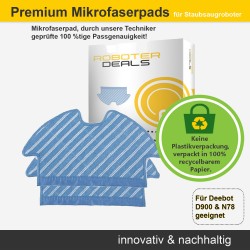 Mikrofaserpad (2 Stück) für Ecovacs Deebot N78, D900, D901 Modelle