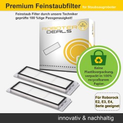 Feinstaub Filter, Ersatzfilter (2 Stück) für Roborock E2, E3, E4