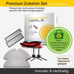 Zubehör-Set (Ersatzteile) für Roborock E2, E3, E4 (2x Seitenbürsten, 2x Pad, 2x Filter, 1x Hauptbürste)