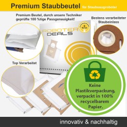 Staubbeutel (3 Stück) für Ecovacs Deebot OZMO T8+ mit Absaugstation