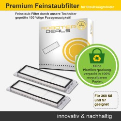 Feinstaub Filter (2 Stück) für 360 S5 und S7 Staubsaugroboter