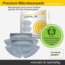 Mikrofaserpads (2 Stück) für 360 S6 Staubsaugroboter Modelle