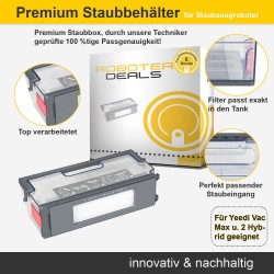 Staubbehälter / Staubbox (1 Stück) für Yeedi Vac MAX u. Yeedi 2 Hybrid