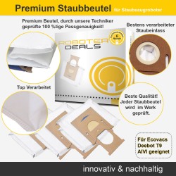 Staubbeutel (3 Stück) für Ecovacs Deebot T9 AIVI