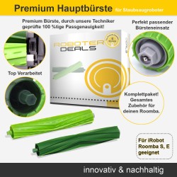 Hauptbürste (2 Stück) Doppelbürste für iRobot Roomba S9 und S9 Plus