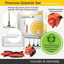 Zubehör Set (Ersatzteile) für Xiaomi Mi Mop Pro STYJ02YM / STYJ02YMW (4x Seitenbürste, 1x Hauptbürste, 2x Filter)