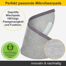 Mikrofaserpad (2 Stück) für Roborock E2, E3, E4 Modelle