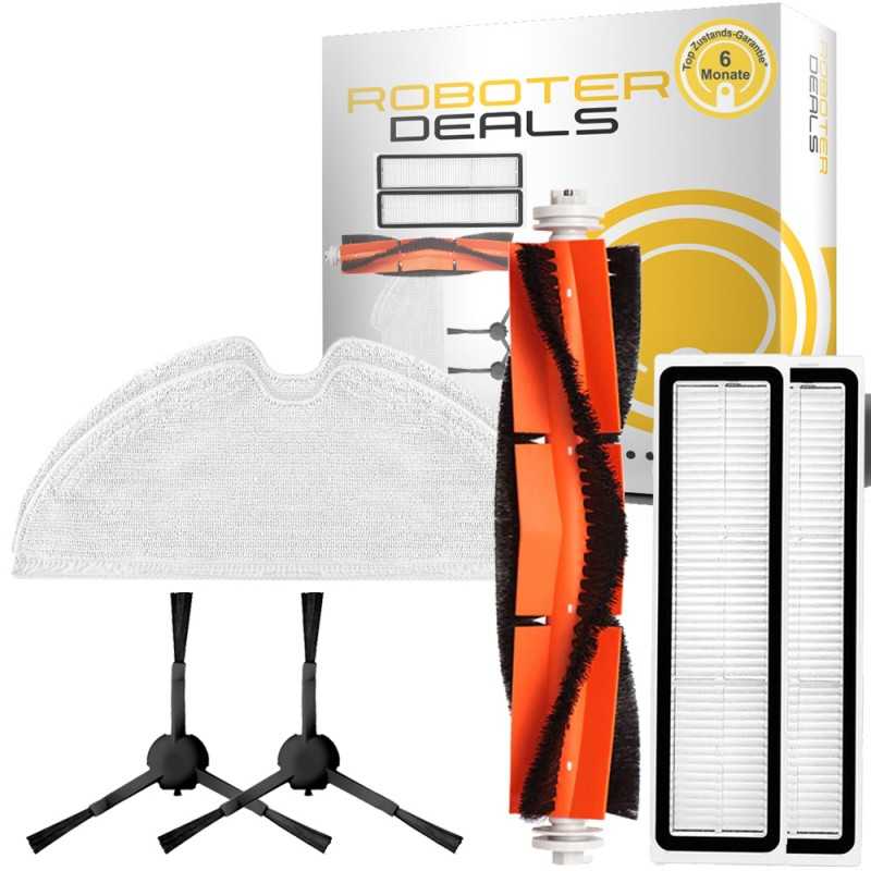 Zubehör Set für Dreame D9 Mistral Pro (1x Hauptbürste, 2x Filter, 2x Pad, 2x Seitenbürste)