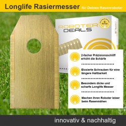 Titan Longlife Messer, Rasier-Klingen 0,75 mm mit Schrauben (9 Stück) für alle Gardena Modelle