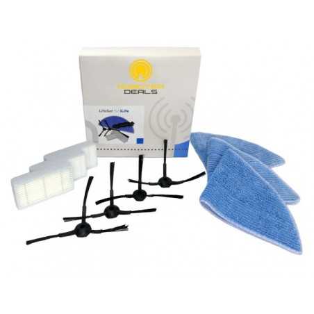 Zubehör XXL Set für ILIFE / ZACO V5 Pro, V5x (3x Filter, 4x Seitenbürste, 3x Filter)