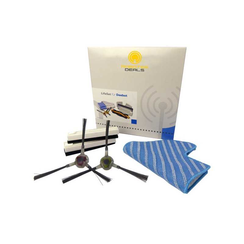 Roboter-Deals Zubehör-Set für Deebot Slim 1 und 2 (2x Filter, 2x Sietenbürste, 1x Pad)