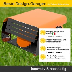 Mähroboter Garage (RDV Large) aus Aluminium für Viking & Stihl iMow Rasenroboter