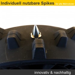 Edelstahl Spikes (40 Stück inkl. Montage-Werkzeug) für alle Husqvarna Automower Rasenmähroboter