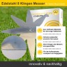 Edelstahl Messer 25 cm mit 8 Klingen für Stiga Autoclip 500 Serie