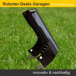 Mähroboter Garage RDV Medium aus Alu & Edelstahl für LandXcape Rasenroboter