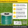 Installations Kit für alle Bosch Indego Rasenmähroboter (100m Draht, 200x Rasennägel, 4x Verbinder)