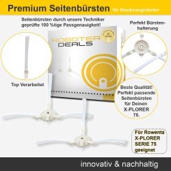 Seitenbürsten (2 Stück) für Rowenta X-PLORER SERIE 75 ANIMAL u. Serie 75 Total Care Connect