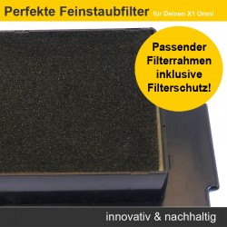 Feinstaubfilter, Ersatzfilter (2 Stück) für Ecovacs Deebot X1 OMNI, X1 Plus, X1 Turbo, X1e OMNI