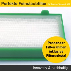 Zubehör Set (Ersatzteile) für Vorwerk Kobold VR200 (2x Seitenbürste, 1x Hauptbürste, 2x Filter)