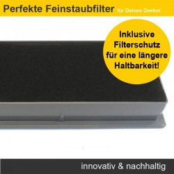 Zubehör-Set, Ersatzteile für Ecovacs Deebot OZMO 950, 920 (passend zu DX5G-KTA) 4x Seitenbürste, 3x Filter, 1x Hauptbürste