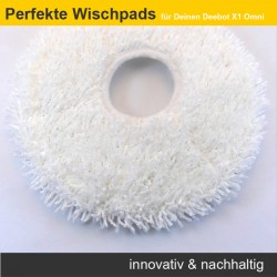 Wischpads, Ersatzpads, Mop (2 Stück) für Ecovacs Deebot X1 OMNI, X1 Turbo, X1 e OMNI