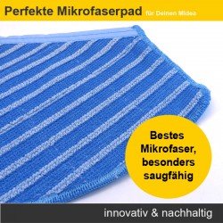 Mikrofaserpad (2 Stück) für Midea M7 Staubsaugroboter