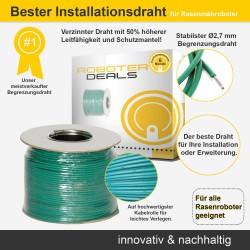 Begrenzungsdraht, Kabel 100m für Kärcher RLM4 Rasenmähroboter