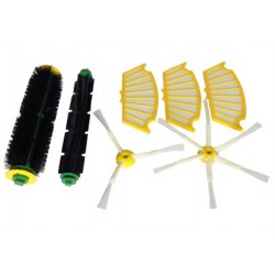 Zubehör Set (Ersatzteile) für iRobot Roomba 500 Modelle (2x Seitenbürste, 3x Filter, 2x Hauptbürste)