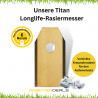 Titan Longlife Messer, Rasier-Klingen, Ersatzmesser 0,75 mm mit Schrauben (9 Stück) für alle Husqvarna Automower