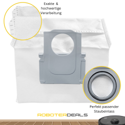 Staubbeutel, Ersatzbeutel (2 Stück) für Roborock S7 Pro Ultra