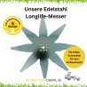 Edelstahl Messer 25 cm mit 8 Klingen für Stiga Autoclip 500 Serie