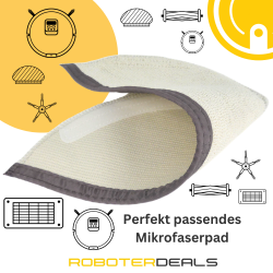 Mikrofaserpad, Ersatztücher (2 Stück) für Roborock Q8 MAX, MAX Plus