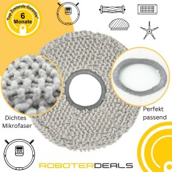 Zubehör Set, Ersatzteile für Ecovacs Deebot X2 OMNI (1x Hauptbürste, 2x Seitenbürste, 2x Pad, 2x Filter)